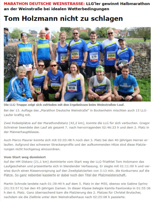 Marathon Deutsche Weinstraße